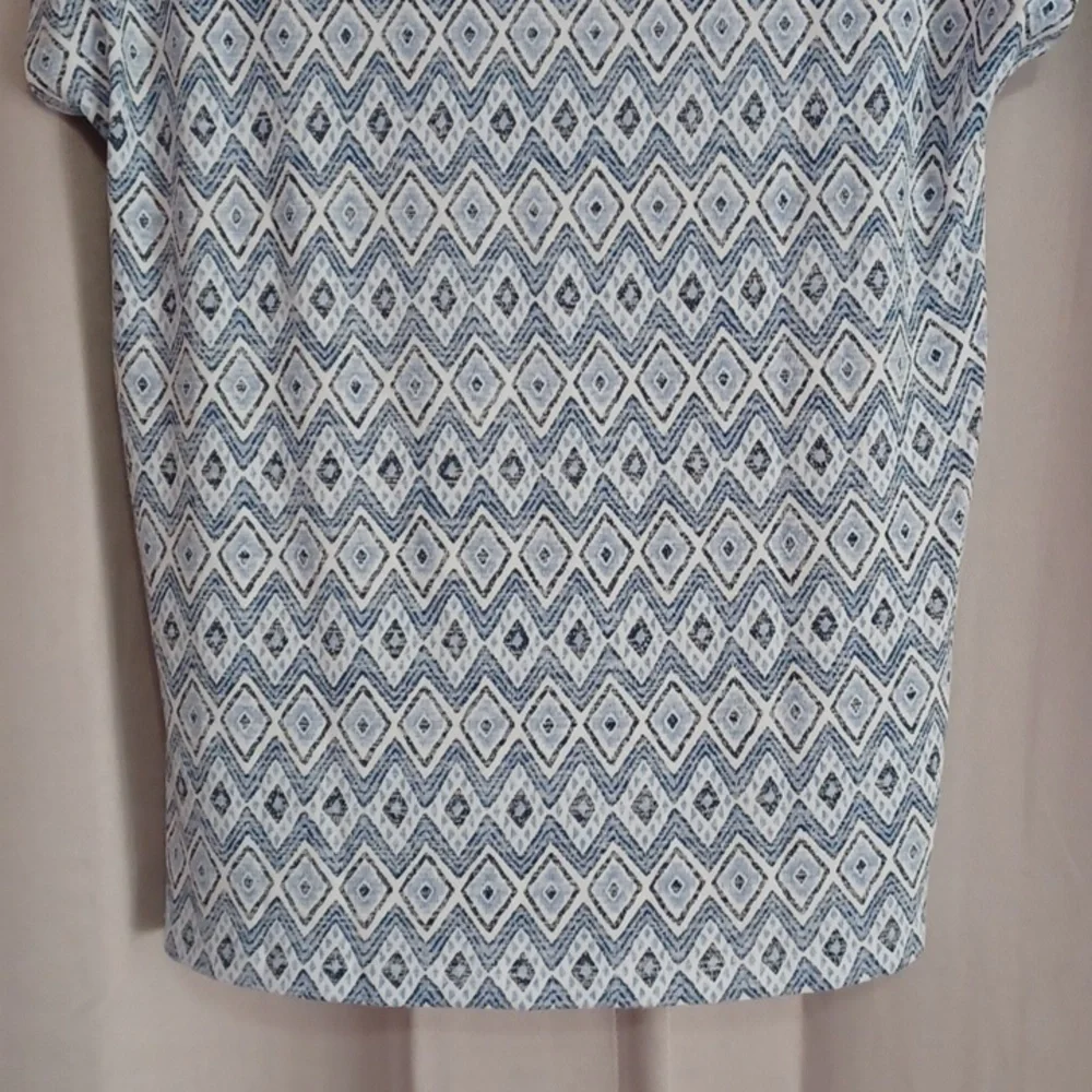 Orvis Cap Sleeve V-Neck Tunic Style Top High/Low Hem Stretch